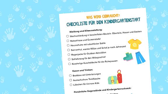 Checkliste: Was braucht man für die Kita?
