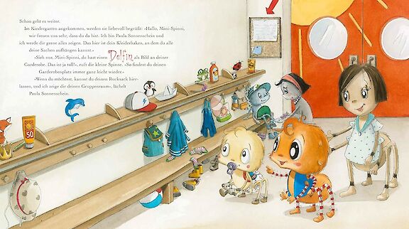 Mini-Spinni kommt in den Kindergarten: Doppelseite 3
