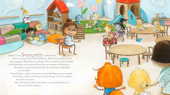 Mini-Spinni kommt in den Kindergarten: Doppelseite 4