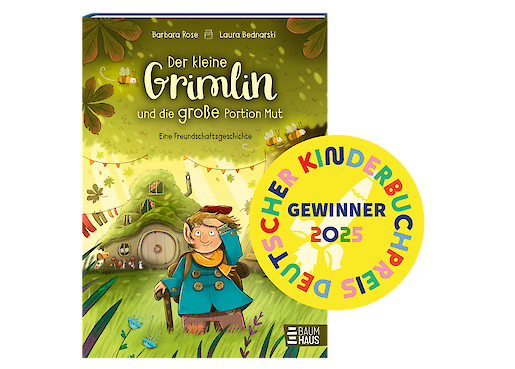 Deutscher Kinderbuchpreis 2025 für „Der kleine Grimlin und die große Portion Mut