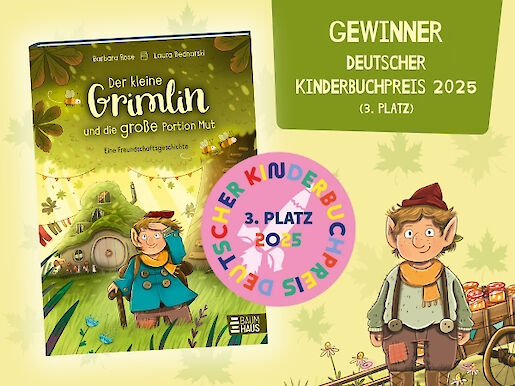 Deutscher Kinderbuchpreis 2025 für „Der kleine Grimlin und die große Portion Mut