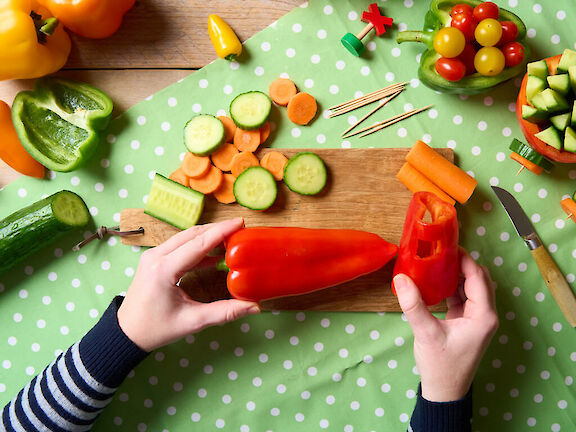 Schritt 1: Paprika für Kessel und Kabine auswählen