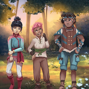 Gemeinsam mit ihren neuen Freunden schlägt sie sich durch den Schulalltag.